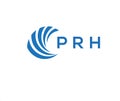 PRH letter logo design on white background. PRH creative circle letter logo concept Royalty Free Stock Photo