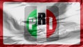 PRI Flag, Institutional Revolutionary Party. A political party in Mexico that was founded in 1929