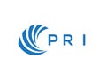 PRI letter logo design on white background. PRI creative circle letter logo concept.
