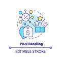 Price bundling concept icon