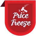 Price Freeze announcement message in label