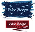 Price Freeze announcement message in label