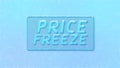 Price Freeze Super Sale Cartoon Comic Text Effect Background