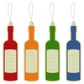 Price label tag wine bottle