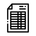 Price List Financial Document File Vector Icon