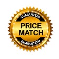 Price Match Guarantee Gold Label Sign Template