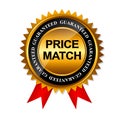 Price Match Guarantee Gold Label Sign Template