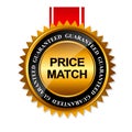 Price Match Guarantee Gold Label Sign Template