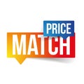 Price match speech bubble