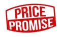 Price promise sign or stamp