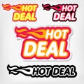 Price reduction tags. Hot Deal concept Royalty Free Stock Photo