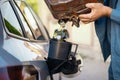 Price of rising fuel prices Royalty Free Stock Photo