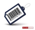 Price tag with bar code on white background Royalty Free Stock Photo