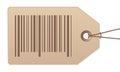 Price tag with bar code on white background vector stock illustration Royalty Free Stock Photo