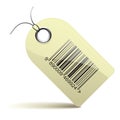 Price tag with barcode Royalty Free Stock Photo