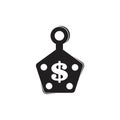 Price tag money dollar symbol vector Royalty Free Stock Photo