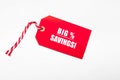 Price tag for sales. sale price reduction tag for discounts Royalty Free Stock Photo