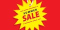 Price tag summer promotion website horizontal banner heading design on price tag yellow sun shape vector for banner or poster. Sa