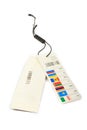 Clothing Price Tags Barcode Labels Retail - Country Flags Hang Tags Fashion Apparel Inventory Management Commercial Store Royalty Free Stock Photo