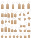 Price tags, empty labels, sale tags and labels Royalty Free Stock Photo