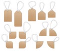 Price tags, empty labels, Sale tags and labels Royalty Free Stock Photo