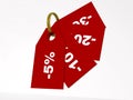 Price tags, red