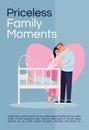 Priceless family moments poster template