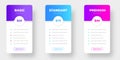 pricing plans table and pricing chart Price list for web or app. Ui UX pricing design tables with tariffs Royalty Free Stock Photo