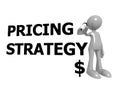 Pricing strategy with man on white