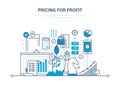 Pricing strategy and pricing for profit, management, marketing, planning, research.