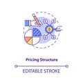 Pricing structure concept icon