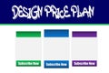 Pricing table, subscription plans comparison design template with glass effect. Royalty Free Stock Photo