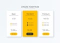Pricing table illustration Royalty Free Stock Photo