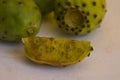 Prickle pear on the white table