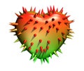 Prickly heart. Royalty Free Stock Photo