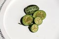 Prickly paddy melon (Cucumis myriocarpus) a small green fruit with dark green stripes : (pix Sanjiv Shukla)