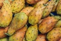Prickly pears on a market Royalty Free Stock Photo