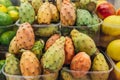 Prickly pears on a market Royalty Free Stock Photo