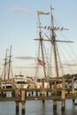 Pride of Baltimore II Docked at Chestertown Royalty Free Stock Photo