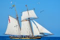 Tall Ships Parade On Lake Michigan in Kenosha, Wisconsin