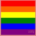 The pride flag with the colors of the rainbow Royalty Free Stock Photo