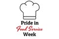 Pride in Food Service Week concept banner. Template for background, banner, card, poster with text inscription. Vector