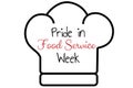 Pride in Food Service Week concept banner. Template for background, banner, card, poster with text inscription. Vector