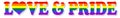 Pride Logo Love and Pride Gay Flag Art