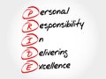PRIDE , acronym concept Royalty Free Stock Photo