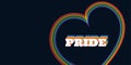 Pride rainbow flag LGBT banner Royalty Free Stock Photo
