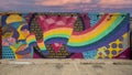 Pride themed mural by artist Daniel Yanez in the historical gayborhood of Dallas in the Cedar Springs and Oak Lawn areal