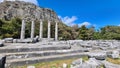 Columns of Priene antique Greek city of Ionia near Ayd?n province Turkey