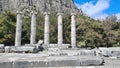 Columns of Priene antique Greek city of Ionia near Ayd?n province Turkey