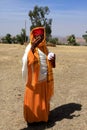 Priest At Debre Damo Monastery, Ethiopia Royalty Free Stock Photo